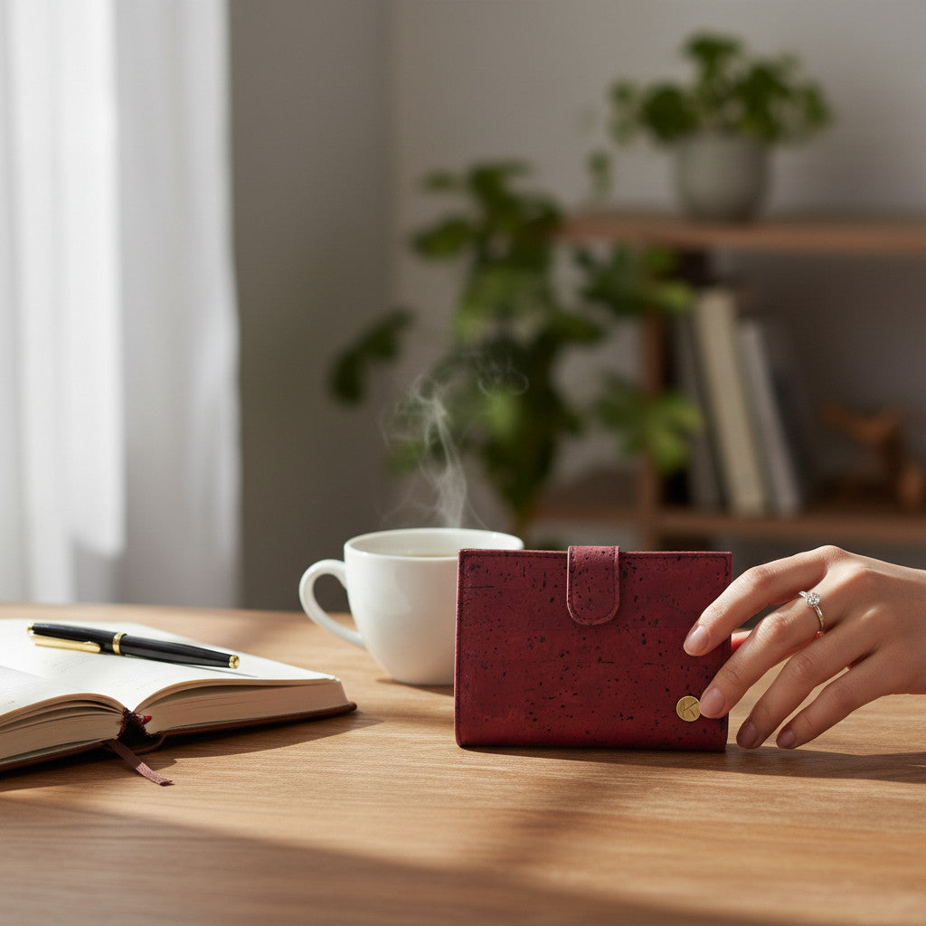 Portefeuille vegan en liège, Zoé  Karmyliege