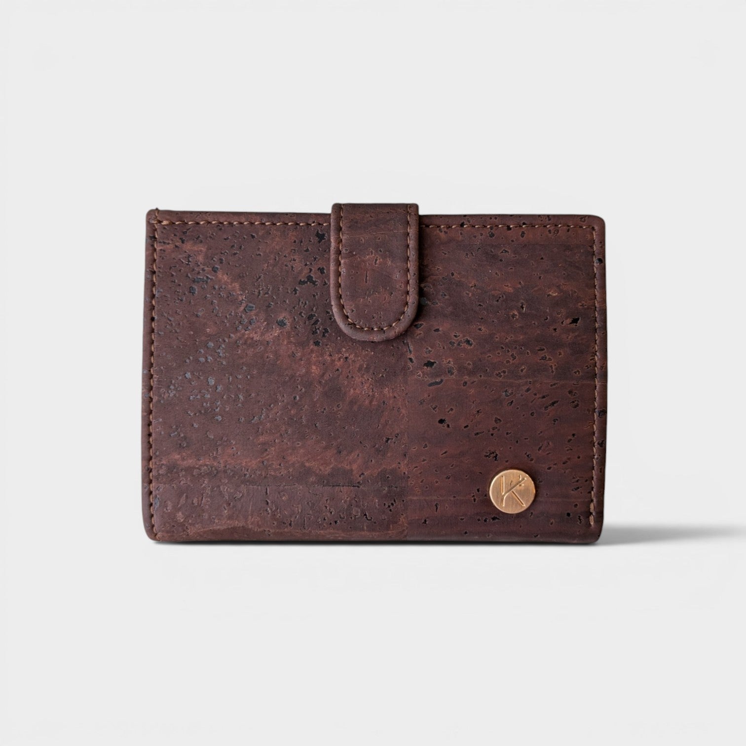 Portefeuille compacte en liège, Zoé chocolat - Vide atelier  Karmyliege