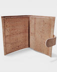 Portefeuille vegan en liège vertical avec volet, Noha