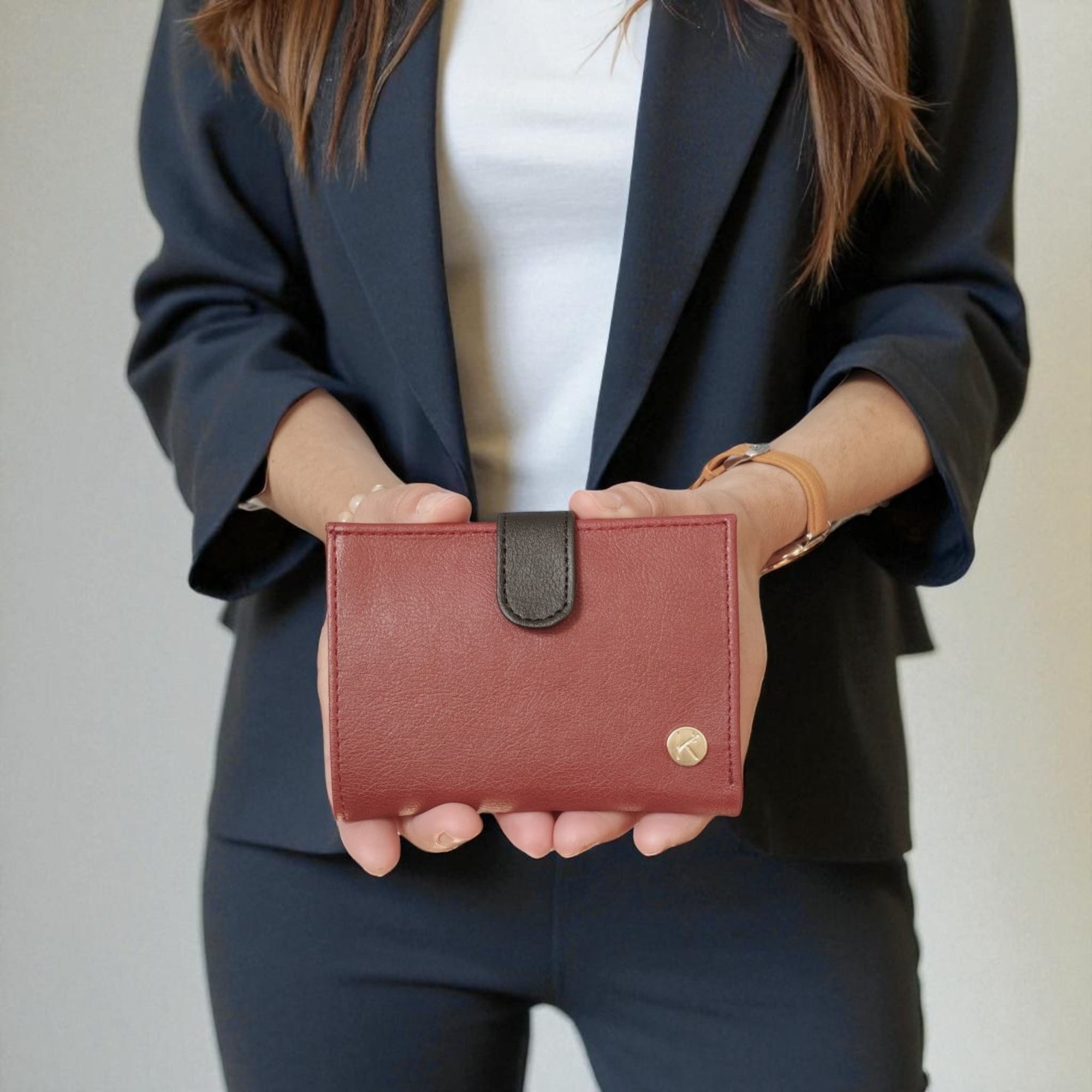 Porte-monnaie vegan femme en cuir de pomme Zoé - Vide atelier  Karmyliege