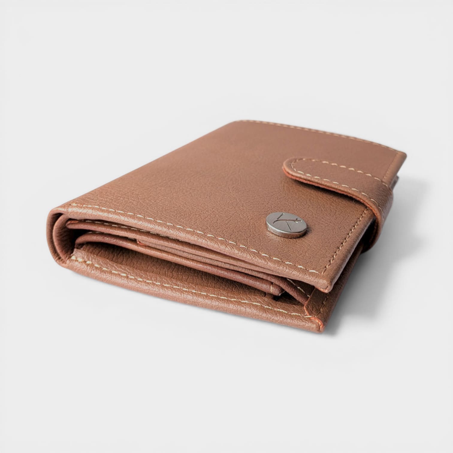 Portefeuille vegan en peau de pomme, Noha camel
